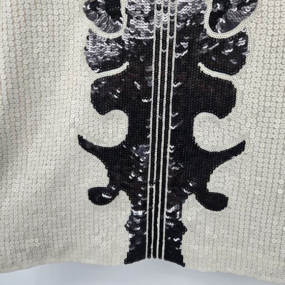 BCBG Maxazaria Geri Sequin Dress Black and White Size‎ Medium - Picture 4 of 10